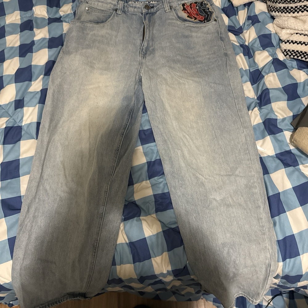 Men's Light Blue Relaxed Jeans